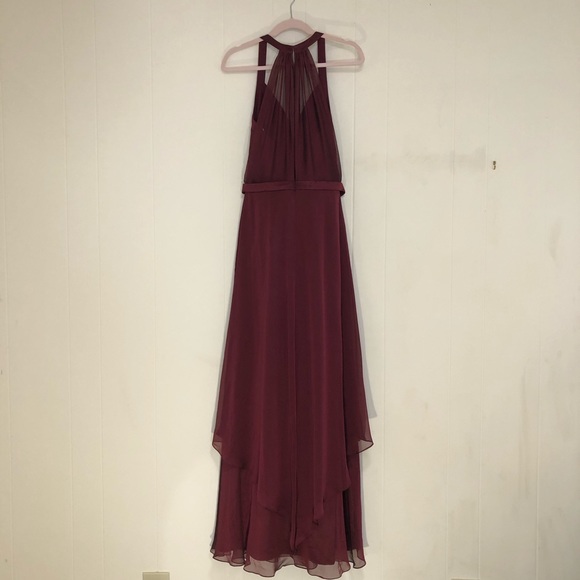 NWT Cranberry Halter Bridesmaids Dress - Picture 6 of 8